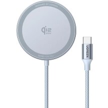 Бездротовий зарядний пристрій UGREEN W753 MagFlow (25W) QI2 (55959) - Starlight Blue: фото 1 з 11
