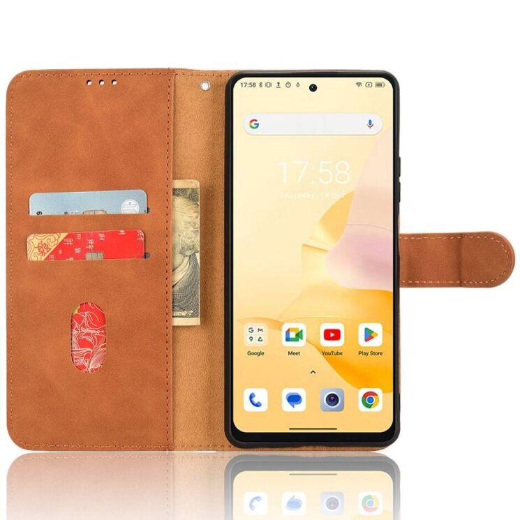 Чохол Deexe Classic Wallet для Blackview Shark 8 - Brown: фото 2 з 6