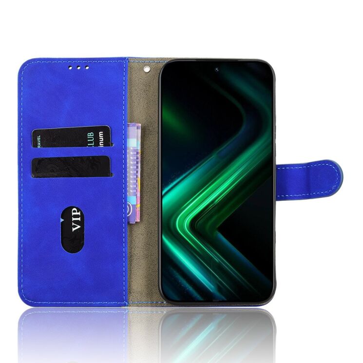 Чехол Deexe Classic Wallet для Infinix GT 50 Pro - Blue: фото 2 из 7