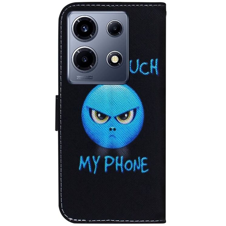 Чехол Deexe Life Style Wallet для Infinix Note 30 VIP - Don't Touch My Phone: фото 5 из 8