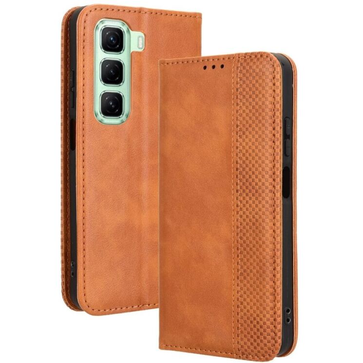 Чехол Deexe Retro Style для Infinix Hot 50 - Brown: фото 1 из 8