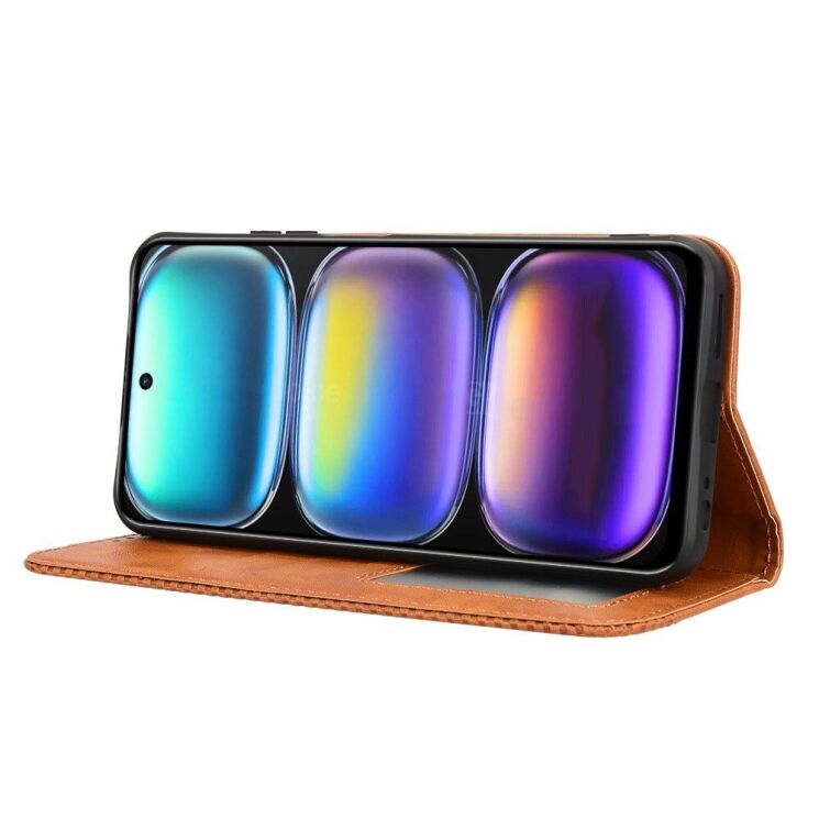 Чехол Deexe Retro Style для Infinix Hot 50 - Brown: фото 3 из 8