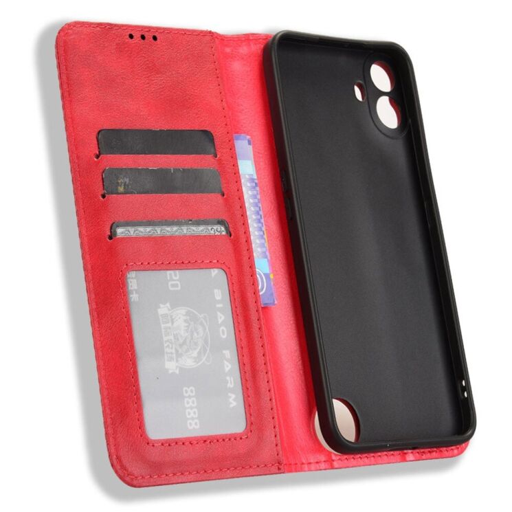 Чехол Deexe Retro Style для Nothing CMF Phone 1 - Red: фото 4 из 7