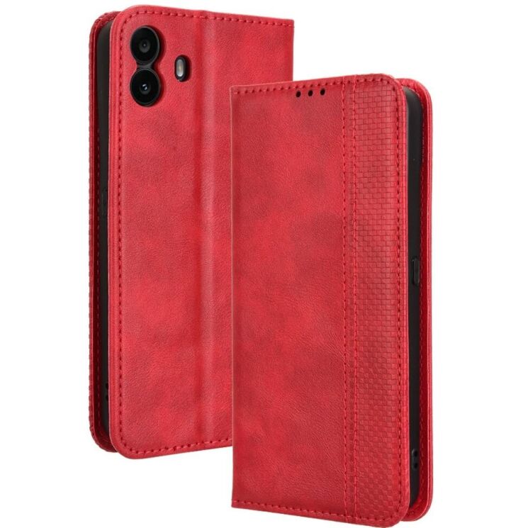 Чехол Deexe Retro Style для Nothing CMF Phone 1 - Red: фото 1 из 7