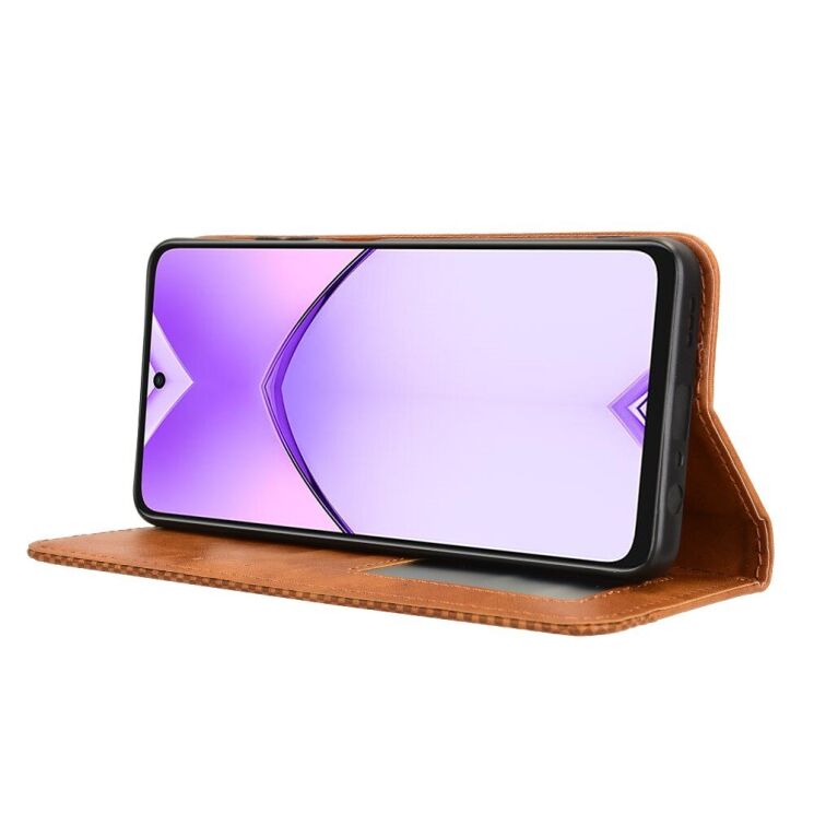 Чехол Deexe Retro Style для OPPO A3x / A3 / A40m - Brown: фото 3 из 7