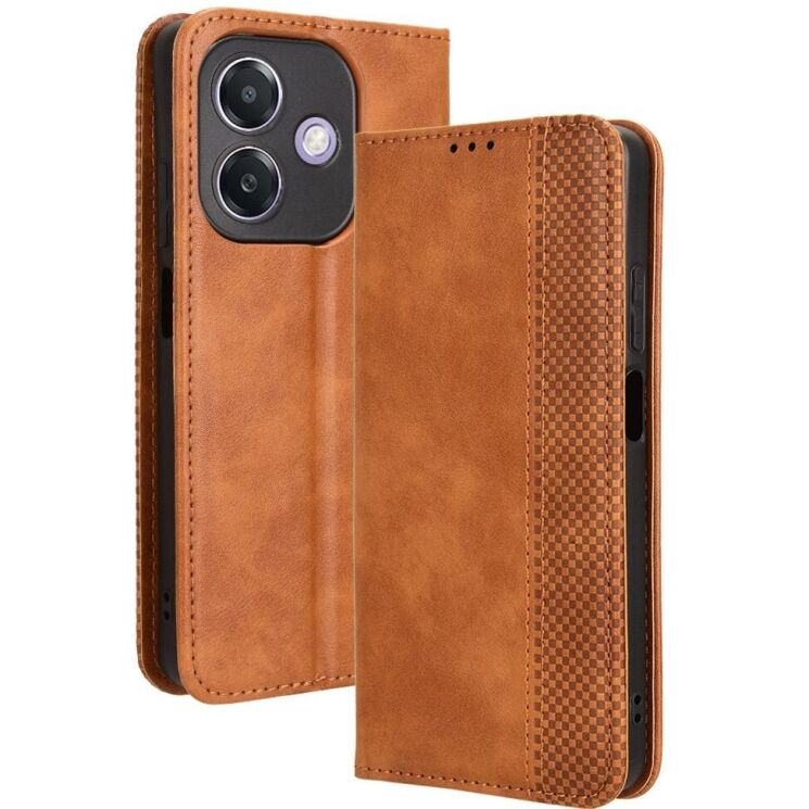 Чехол Deexe Retro Style для OPPO A3x / A3 / A40m - Brown: фото 1 из 7
