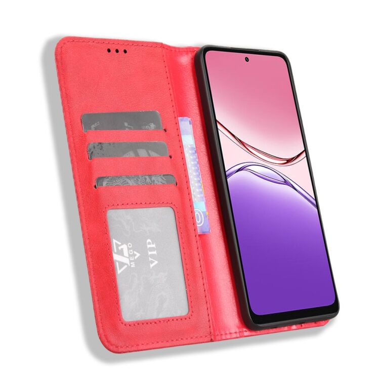 Чохол Deexe Retro Style для OPPO A5x - Red: фото 5 з 16
