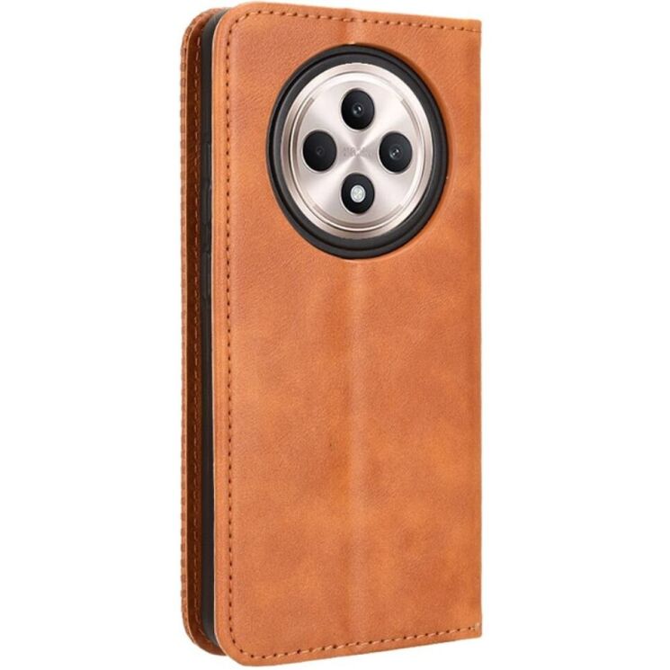 Чохол Deexe Retro Style для OPPO Reno 12 F/FS - Brown: фото 6 з 7