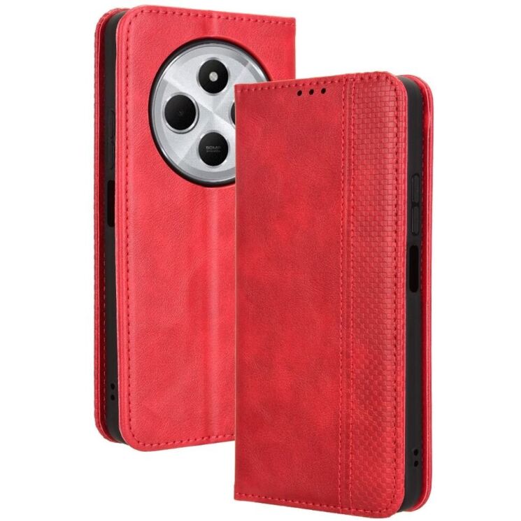 Чохол Deexe Retro Style для Xiaomi Redmi 14C / Redmi A4 5G / Poco C75 - Red: фото 1 з 7