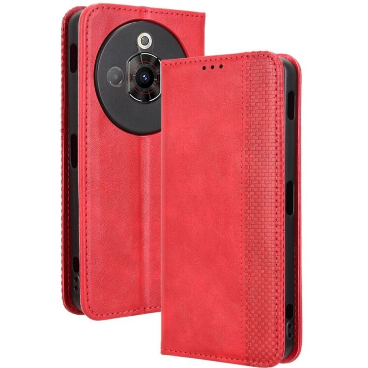 Чехол Deexe Retro Style для ZTE Nubia Focus Pro - Red: фото 1 из 8
