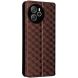 Чехол Deexe Rhombus Book для Blackview Shark 8 / Oscal Tiger 12 - Brown (378104Z). Фото 6 из 6