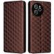 Чехол Deexe Rhombus Book для Blackview Shark 8 / Oscal Tiger 12 - Brown (378104Z). Фото 1 из 6
