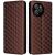 Чехол Deexe Rhombus Book для Blackview Shark 8 / Oscal Tiger 12 - Brown: фото 1 из 6