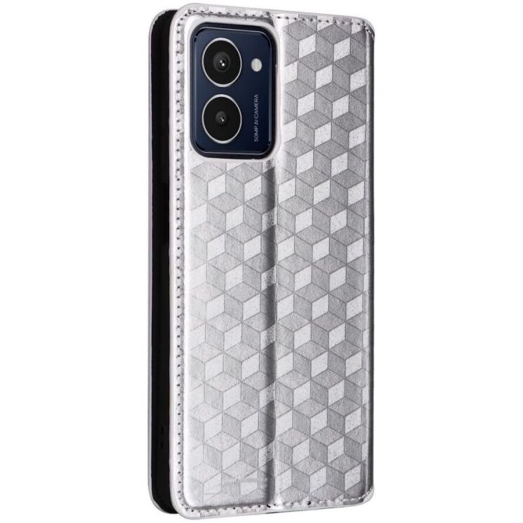 Чехол Deexe Rhombus Book для HMD Pulse / Pulse Pro / Pulse Plus - Silver: фото 7 из 9