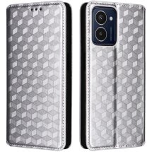 Чехол Deexe Rhombus Book для HMD Pulse / Pulse Pro / Pulse Plus - Silver: фото 1 из 9