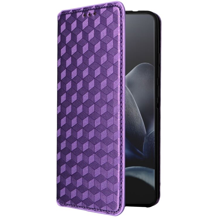 Чохол Deexe Rhombus Book для Motorola Edge 70 - Purple: фото 6 з 10