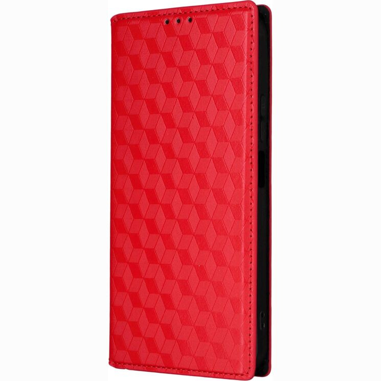 Чохол Deexe Rhombus Book для Realme C100i - Red (412505R) Чохол Deexe Rhombus Book для Realme C100i - Red: фото 6 з 7
