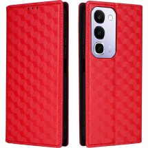 Чохол Deexe Rhombus Book для Realme C100i - Red: фото 1 з 7