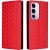 Чохол Deexe Rhombus Book для Realme C100i - Red: фото 1 з 7
