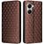Чохол Deexe Rhombus Book для Xiaomi Poco X7 Pro - Brown: фото 1 з 6