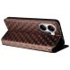 Чохол Deexe Rhombus Book для Xiaomi Poco X7 Pro - Brown (371727Z). Фото 4 з 6
