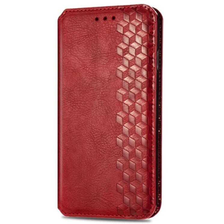 Чехол Deexe Rhombus Book для Xiaomi Redmi 13 - Red: фото 4 из 9
