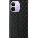 Чохол Deexe Rhombus Book для Xiaomi Redmi Note 17 Pro - Black (429522B). Фото 7 з 7