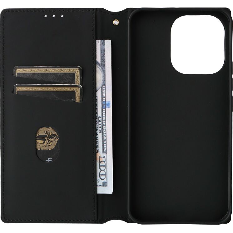 Чохол Deexe Rhombus Book для Xiaomi Redmi Note 17 Pro - Black: фото 3 з 7