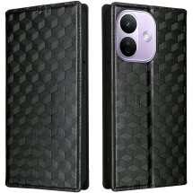 Чохол Deexe Rhombus Book для Xiaomi Redmi Note 17 Pro - Black: фото 1 з 7