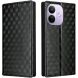 Чохол Deexe Rhombus Book для Xiaomi Redmi Note 17 Pro - Black (429522B). Фото 1 з 7