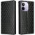 Чохол Deexe Rhombus Book для Xiaomi Redmi Note 17 Pro - Black: фото 1 з 7