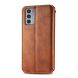 Чехол Deexe Rhombus Wallet для Motorola Edge 20 - Brown (289008Z). Фото 4 из 10