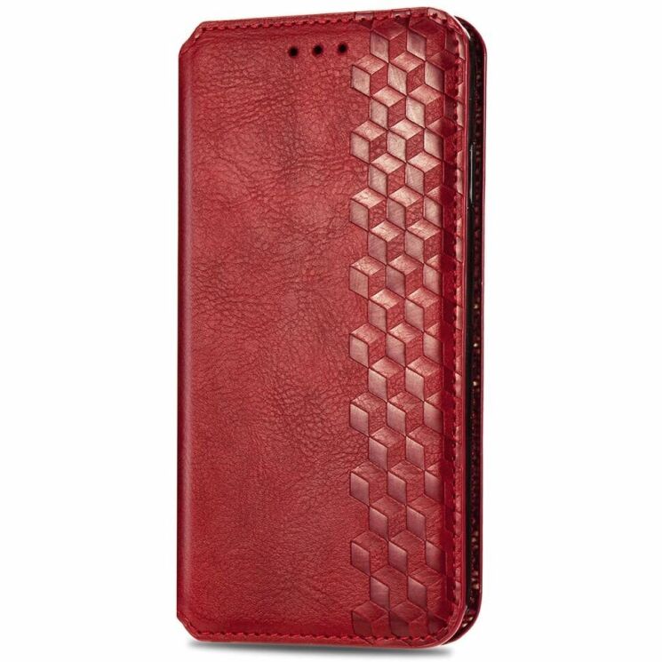 Чехол Deexe Rhombus Wallet для Motorola Edge 40 Neo - Red: фото 4 из 6