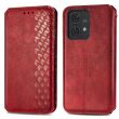 Чехол Deexe Rhombus Wallet для Motorola Edge 40 Neo - Red (340036R)