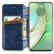 Чехол Deexe Rhombus Wallet для Motorola Moto G75 - Blue (367822L). Фото 2 из 6