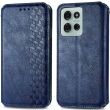 Чехол Deexe Rhombus Wallet для Motorola Moto G75 - Blue (367822L)