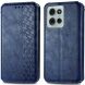 Чехол Deexe Rhombus Wallet для Motorola Moto G75 - Blue (367822L). Фото 1 из 6