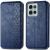 Чехол Deexe Rhombus Wallet для Motorola Moto G75 - Blue: фото 1 из 6