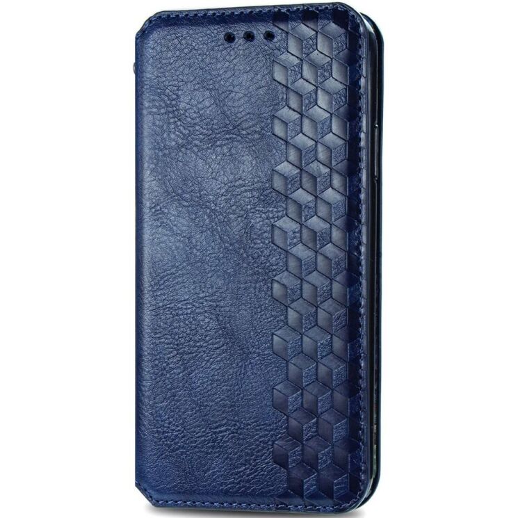 Чехол Deexe Rhombus Wallet для Motorola Moto G85 - Blue: фото 4 из 10