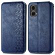 Чехол Deexe Rhombus Wallet для Motorola Moto G85 - Blue (357027L)