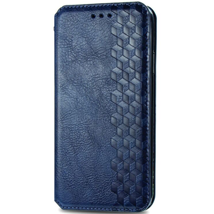 Чехол Deexe Rhombus Wallet для Motorola Moto G86 Power - Blue: фото 4 из 6