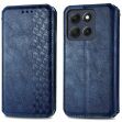 Чехол Deexe Rhombus Wallet для Motorola Moto G86 Power - Blue (385126L)