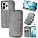 Чехол Deexe Rhombus Wallet для OPPO Reno 15 F/FS - Grey (405841H). Фото 4 из 10