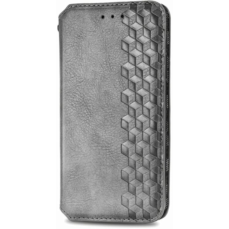 Чехол Deexe Rhombus Wallet для OPPO Reno 15 F/FS - Grey: фото 5 из 10
