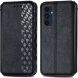Чохол Deexe Rhombus Wallet для Samsung Galaxy A16 (A165) - Black (365214B). Фото 1 з 7