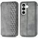 Чехол Deexe Rhombus Wallet для Samsung Galaxy S26 Plus - Grey (404368H). Фото 1 из 6