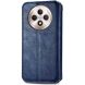 Чехол Deexe Rhombus Wallet для TECNO Spark 30C - Blue (361715L). Фото 5 из 6