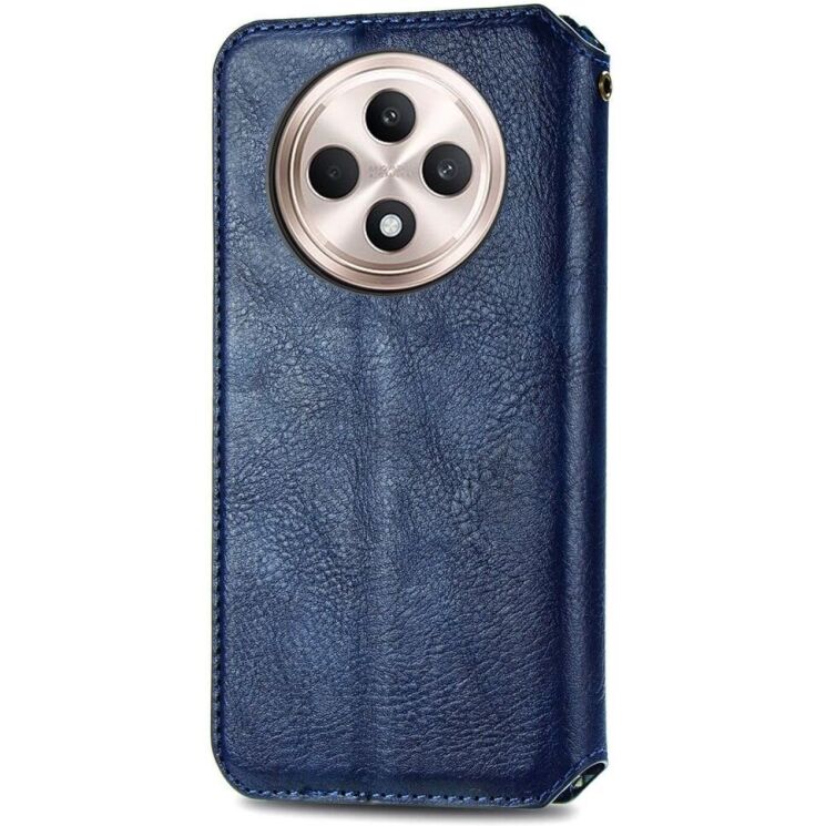 Чехол Deexe Rhombus Wallet для TECNO Spark 30C - Blue: фото 5 из 6