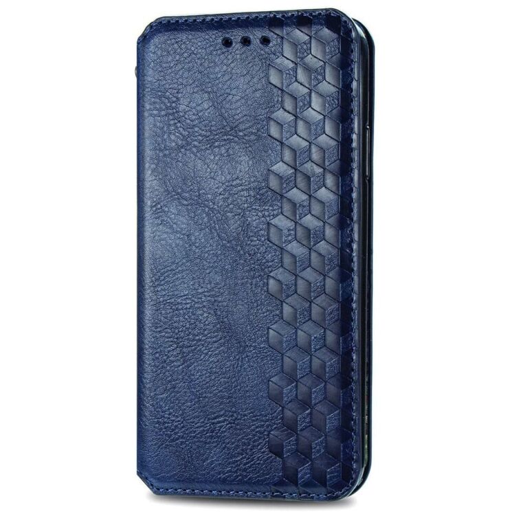 Чехол Deexe Rhombus Wallet для TECNO Spark 30C - Blue: фото 4 из 6