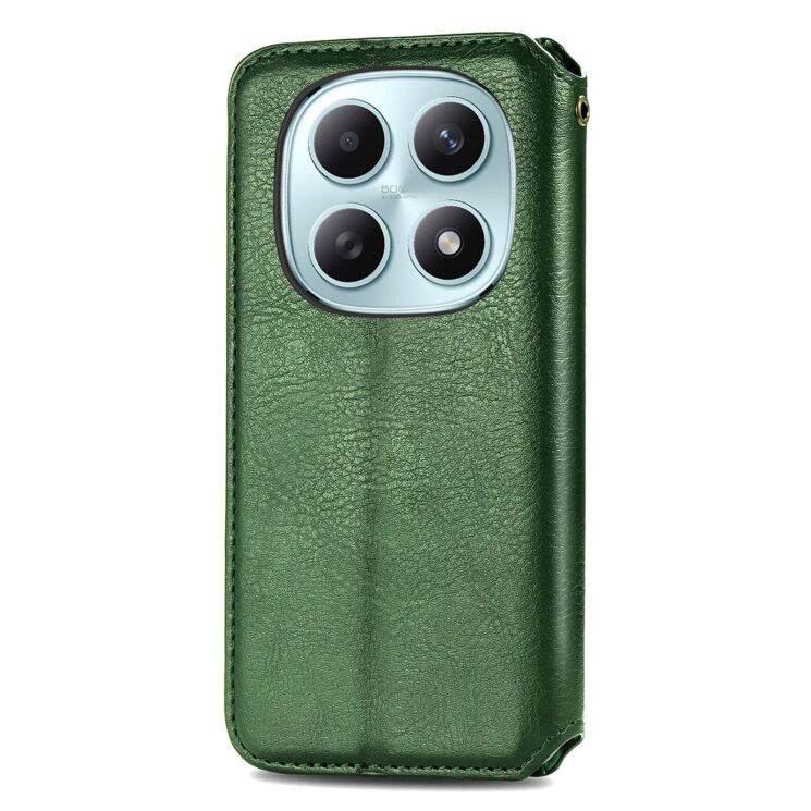 Чехол Deexe Rhombus Wallet для Xiaomi Redmi Note 15 (4G/5G) / Poco M8 5G - Green: фото 5 из 10